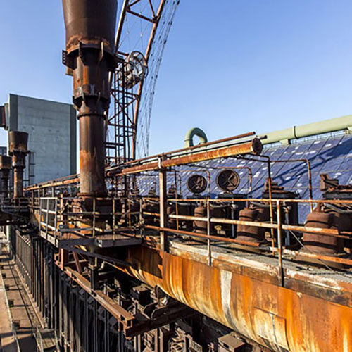 coking plant rusty factory image