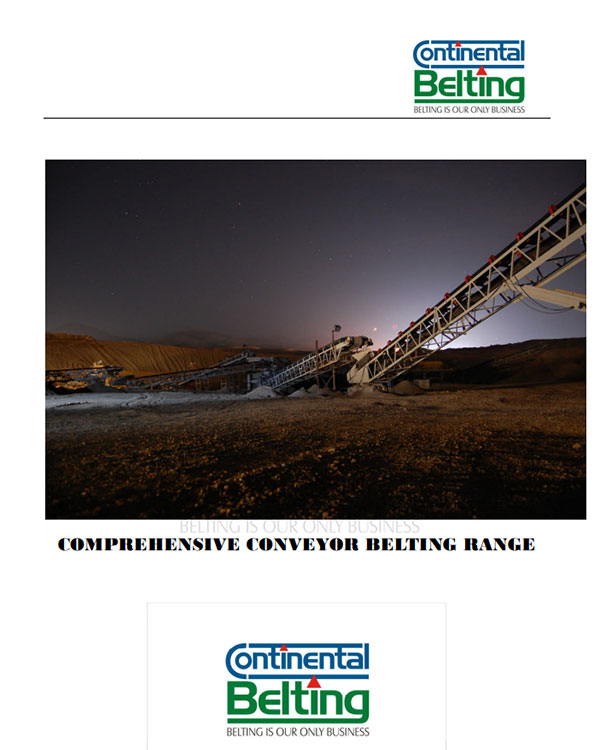 image of first page of continental belting products range brochure